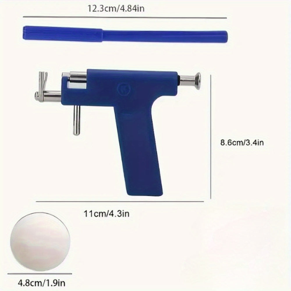 156PCS colorful body piercing kit, earring piercing gun set, including 10 earrings, 14G and 16G steel needles, barbell capture ring (BCR), circular capture ring (CBR), Labret lip ring, cartilage earrings, Daisy earrings, septum rings, nose nails