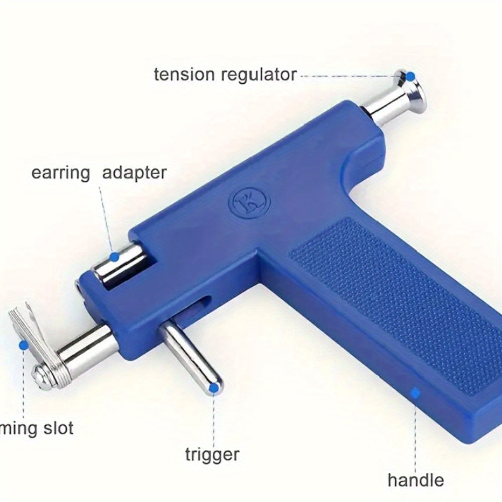 160PCS colorful body piercing kit, earring piercing gun set, including 10 earrings, 14G and 16G steel needles, barbell capture ring (BCR), circular capture ring (CBR), Labret lip ring, cartilage earrings, Daisy earrings, septum rings, nose nails