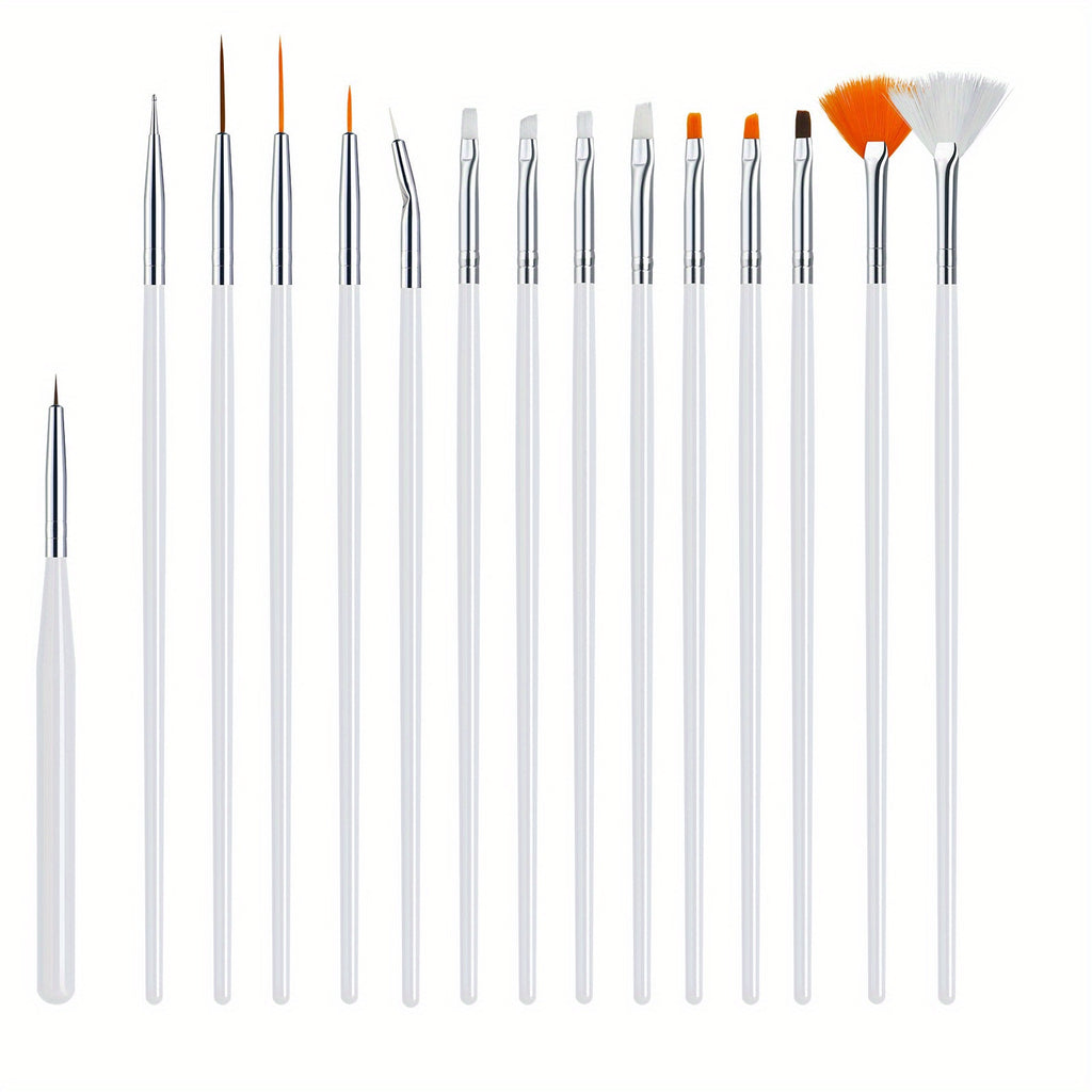 10-Piece Nail Art Kit with Nail Brushes, Files, Drill & Rhinestones for Professional Manicure Pedicure at Home